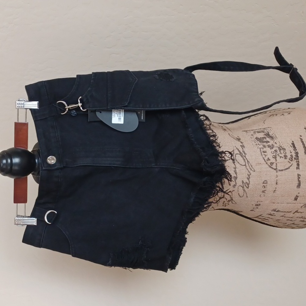 KILLSTAR FURY ROAD DISTRESSED GARTER SHORTS 4X Fits Like 1X - Picture 8 of 8